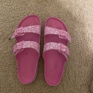 Pink Floral Sandals